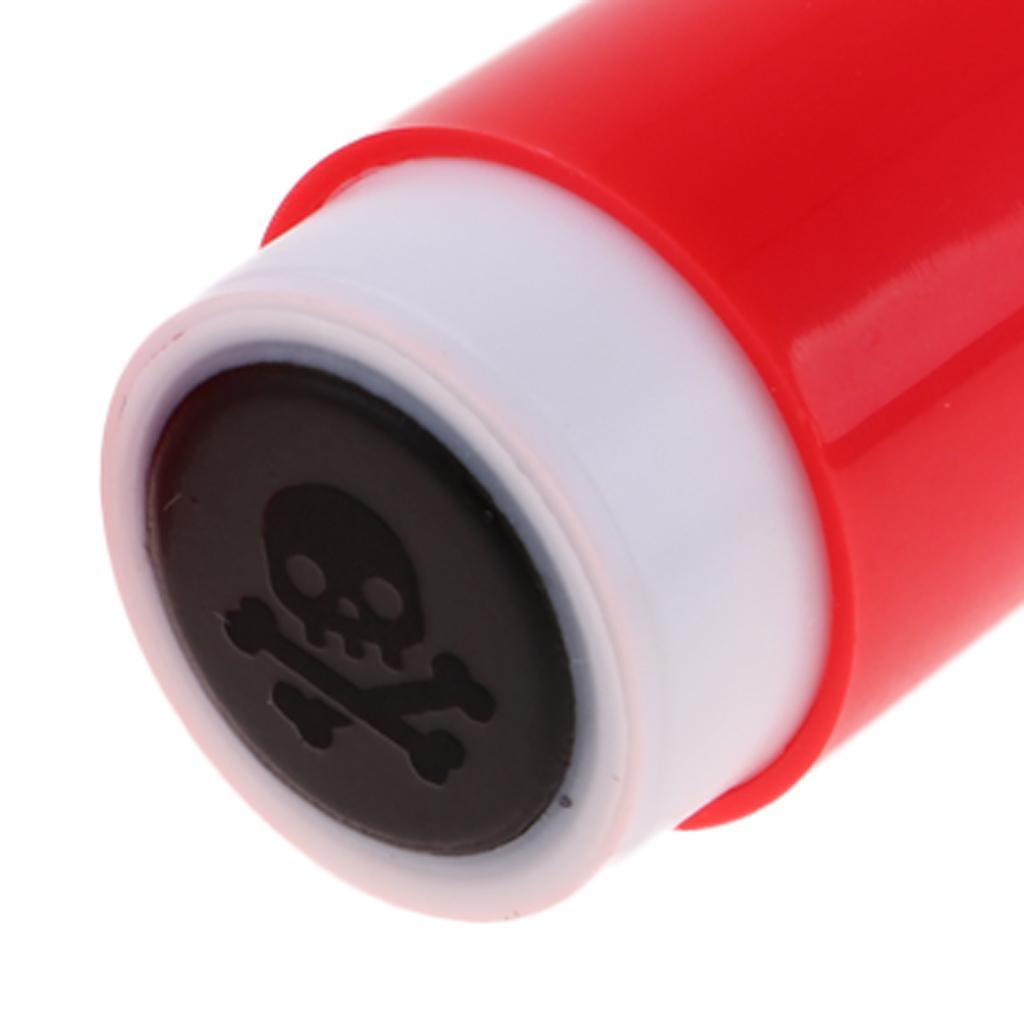 2pcs Colorfast Quick-dry Golf Ball Stamper Marker Impression Seal Skull
