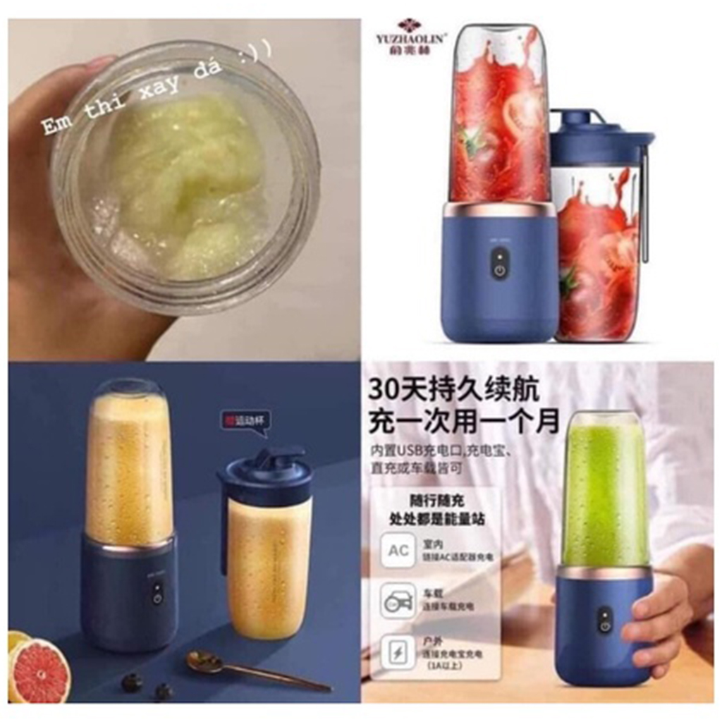MÁY XAY MINI CẦM TAY 6 LƯỠI JUICING CUP SIÊU TIỆN LỢI, SIÊU GỌN NHẸ