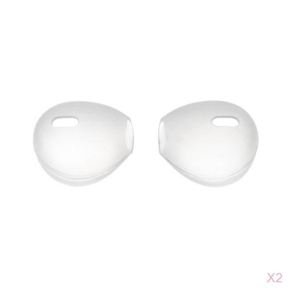 2 × Cover Silicone Earbuds In-ear Earphone Ear tips for Clear