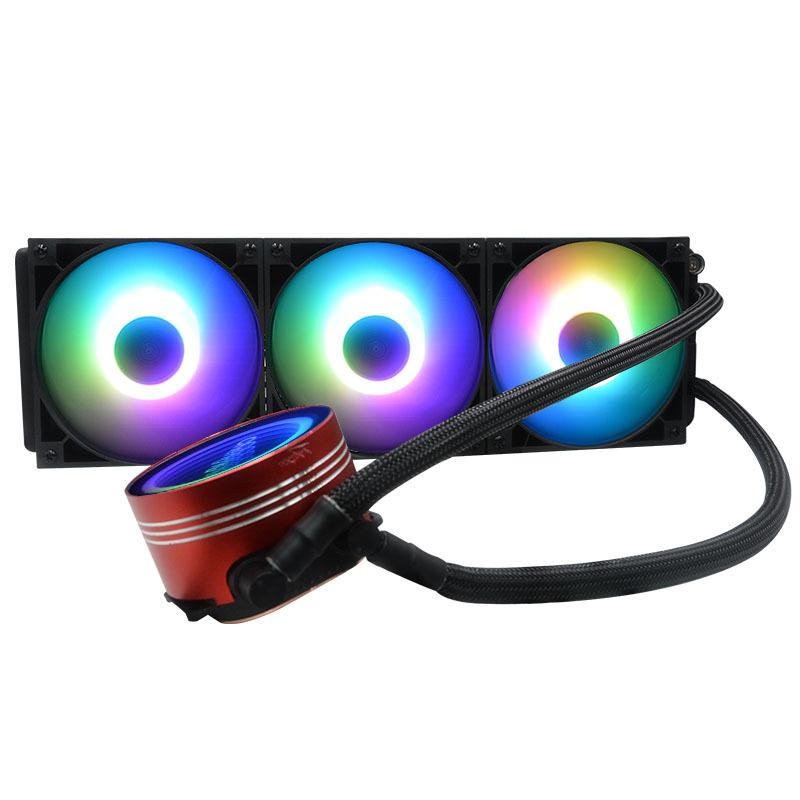 Phong cách mới nhất Chengyu 360 Phiên bản độc quyền làm mát nhanh Quạt RGB làm mát ba hàng máy tính tất cả trong một Bộ tản nhiệt nước làm mát CPU