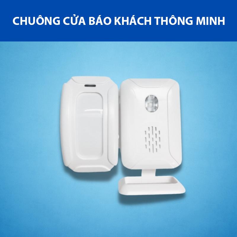 Chuông cửa báo khách chống trộm không dây hồng ngoại