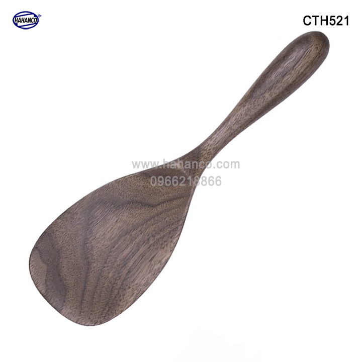 Muôi xới cơm đa năng bằng gỗ Óc Chó (Nhập khẩu Mỹ) - chiên xào các loại - HAHANCO