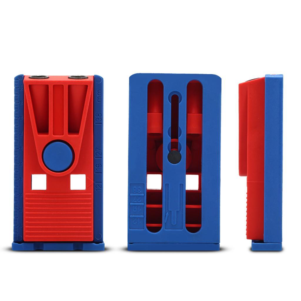 Mini Pocket Hole Jig Kit Joint Tool Woodworking Oblique Drill Guide Bits