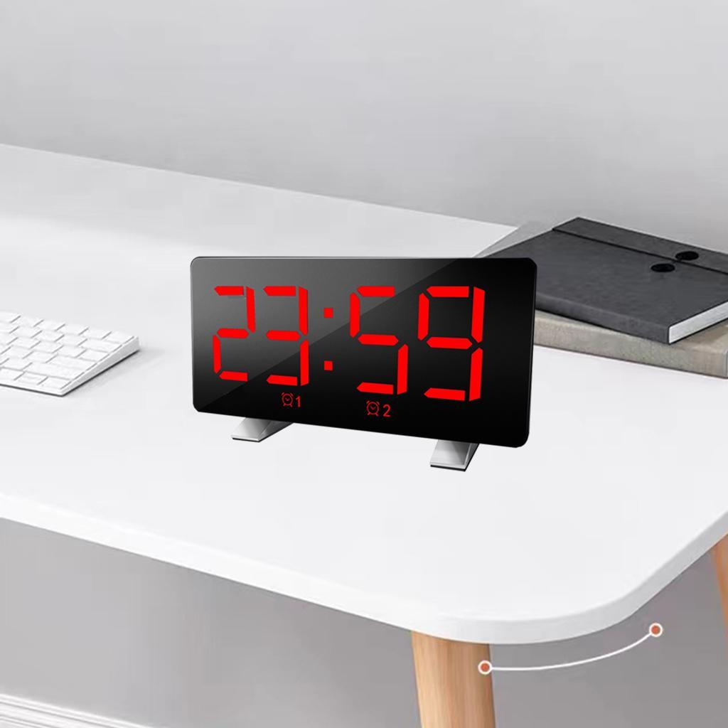 Alarm Clock USB Portable Desk Clocks Snooze Table Hotel  Bedroom