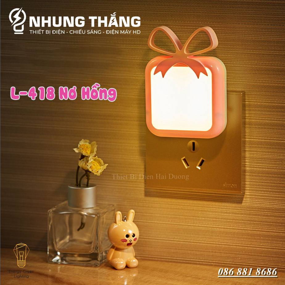 Đèn Ngủ Cắm Điện Cảm Ứng Siêu Dễ Thương - Tự Động Sáng Khi Trời Tối - Tiết Kiệm Điện Năng - Có Video