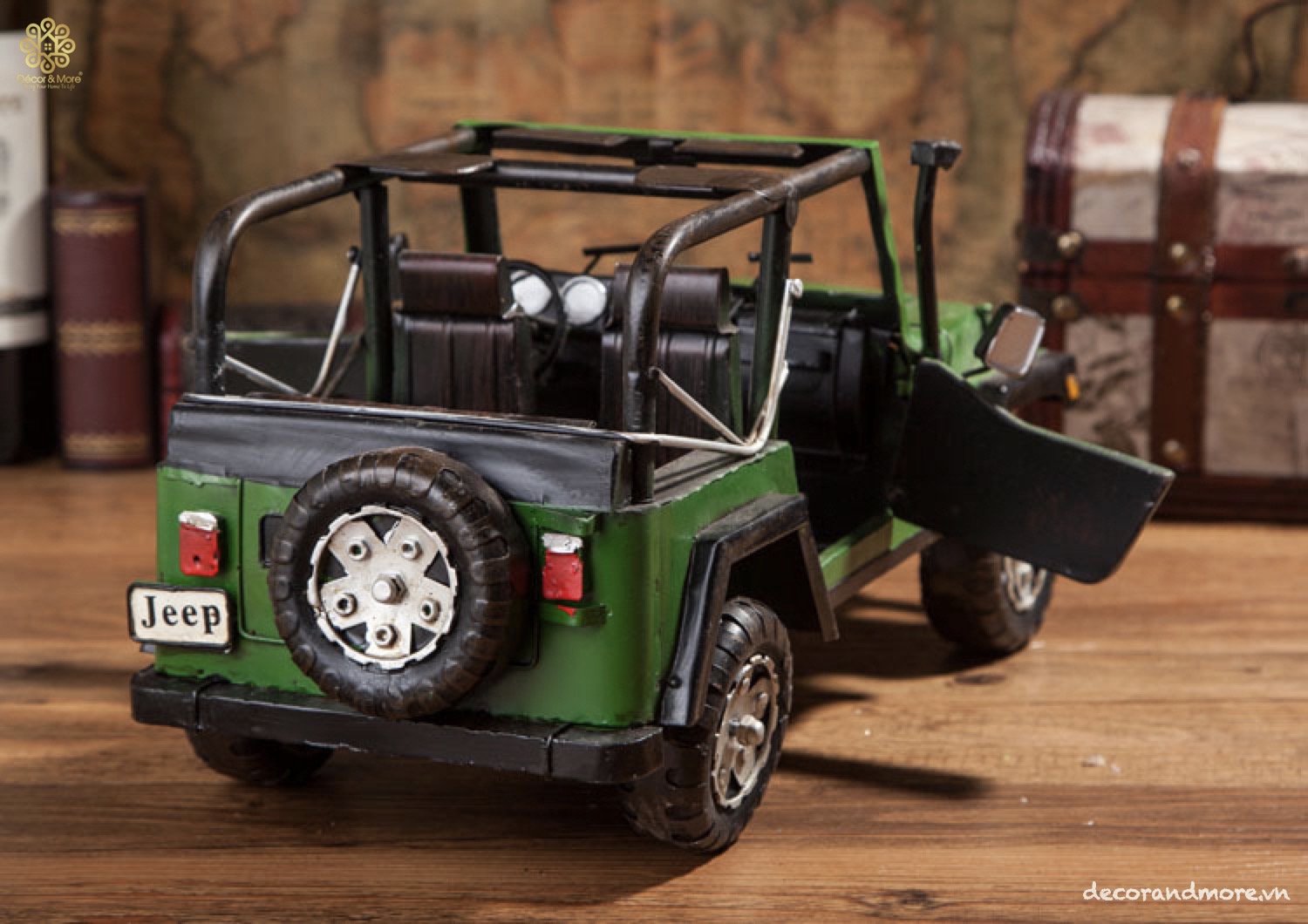 Mô Hình Xe Jeep Wrangler Hoài Cổ - Trang Trí Vintage