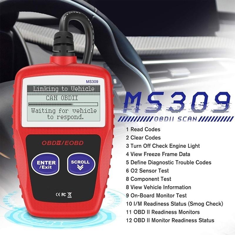 Máy đọc mã ô tô Obd2 Ms309 Công cụ chẩn đoán tự động