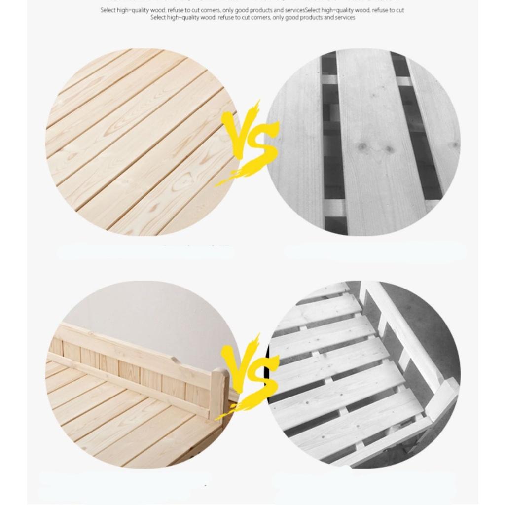 RE0555MAU1.2 Giường gỗ thông gấp gọn 120x195cm tặng nệm gối - Giường xếp gỗ thông