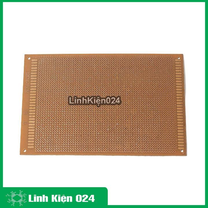 Phíp Đồng Lỗ - Bảng Mạch Đục Lỗ Sẵn PCB Nâu - Kích Thước 12x18MM