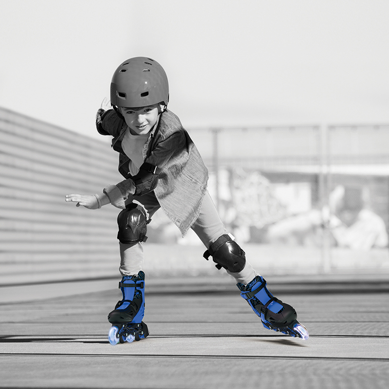 Giày Patin Yvolution Neon Inline Xanh Dương -Size 6-10 Tuổi NT08B4