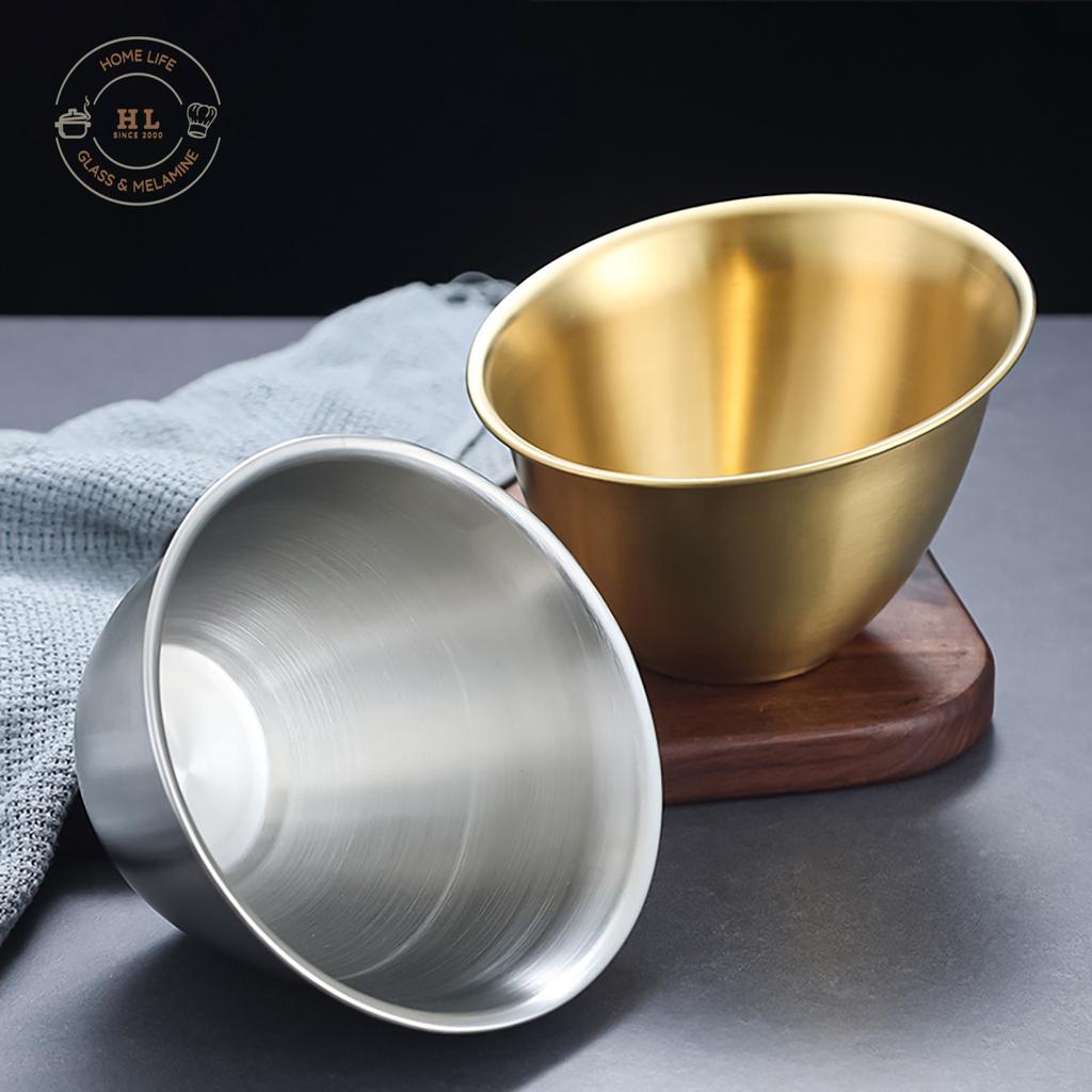 BÁT - TÔ SUS304 DÁNG LOE | Tô Decor Inox không ăn mòn chuyên dụng đựng Salat - Món Trộn - Lẩu Hàn Quốc