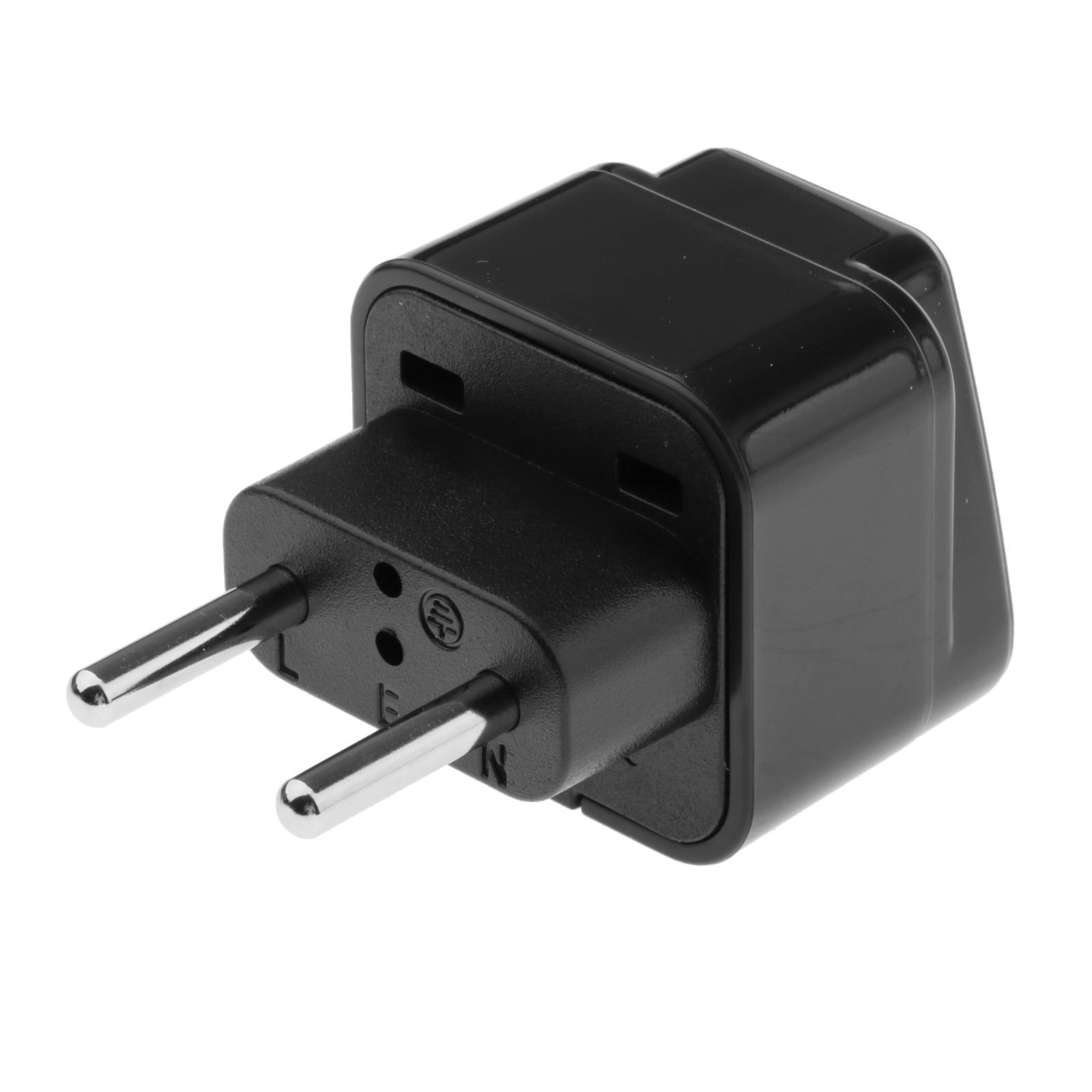 Universal Travel Adapter EU Plug Converter 2 Round Pin 250V