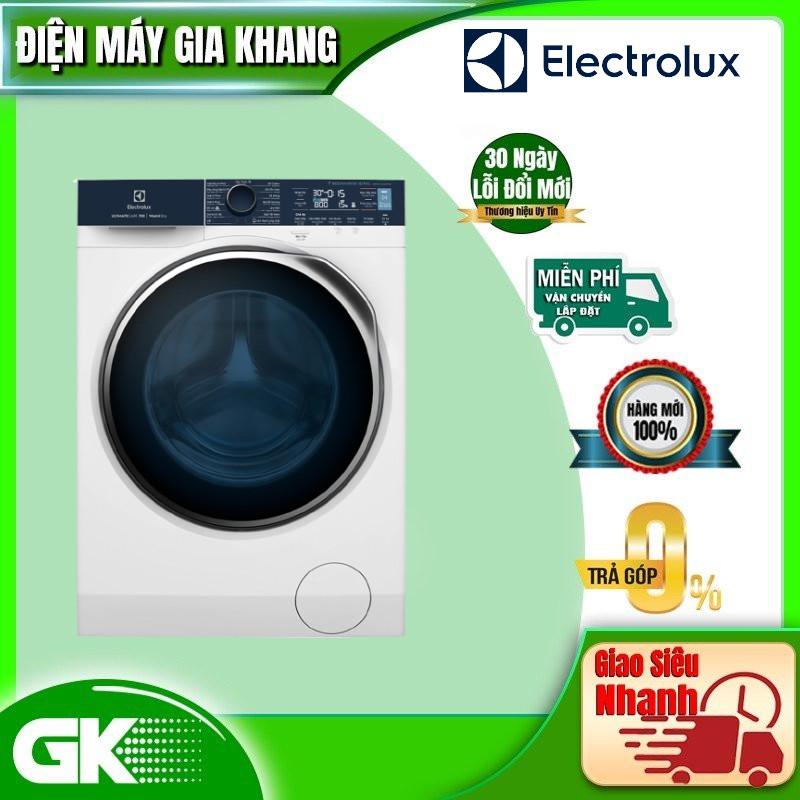 Máy giặt sấy Electrolux 11/7kg EWW1142Q7WB - Loại bỏ 49 loại vết bẩn, giặt hơi nước diệt vi khuẩn, giảm nhăn, làm mới quần áo, kết nối Wifi
