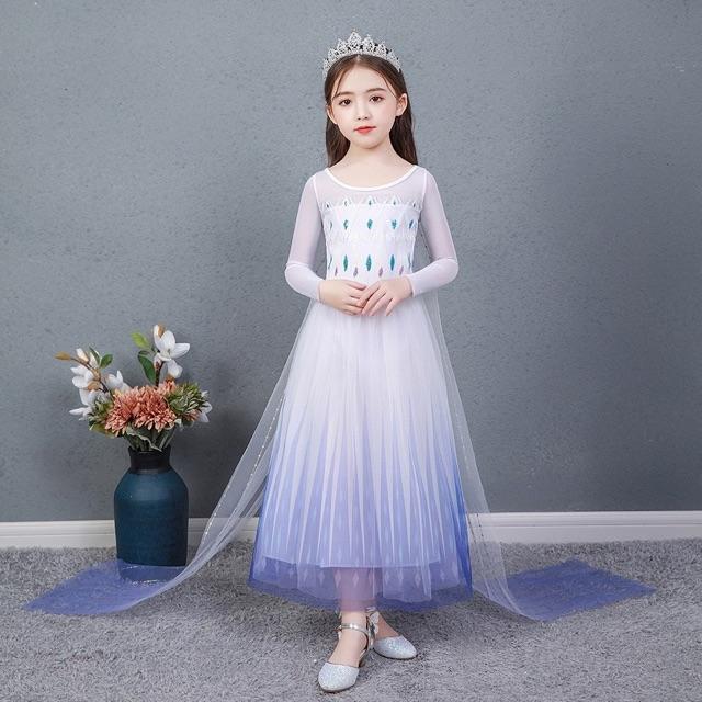 ĐẦM VÁY ELSA FROZEN CHO BÉ