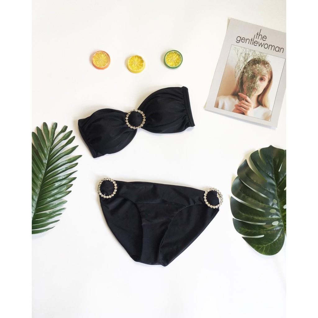 BIkini cúp ngực phối khoen sang chảnh (nhiều màu)