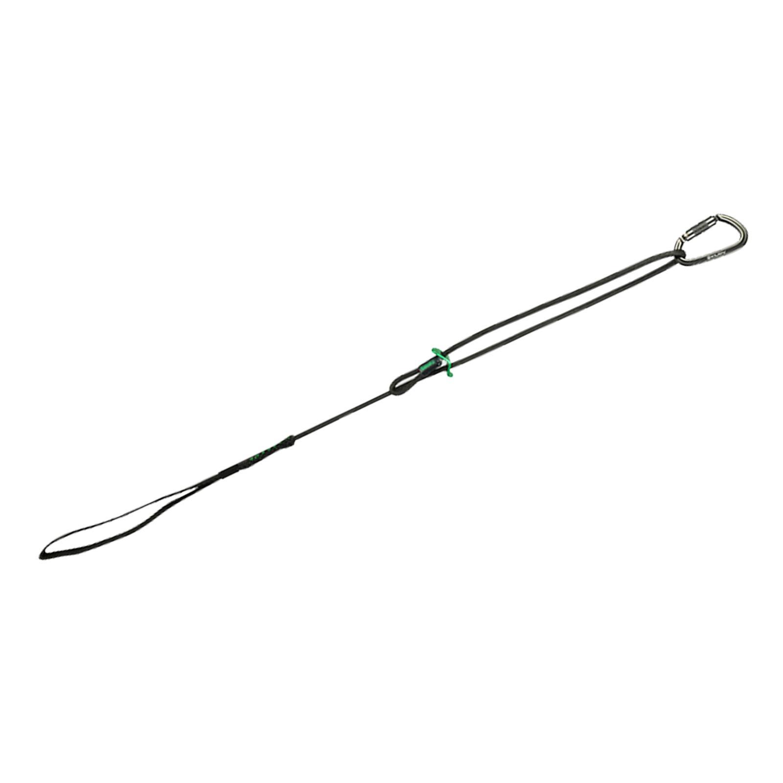 Climbing Ascender , Adjustable Rappelling Descender Foot Loop Ascender with Carabiner for Caving Working Adventure Arborist Climbing