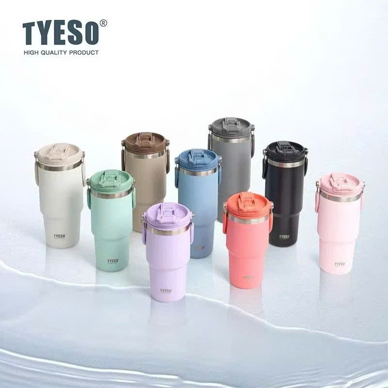 Cốc giữ nhiệt TYESO 01024 dung tích 900ML bằng thép không gỉ 304 - Hàng chính hãng
