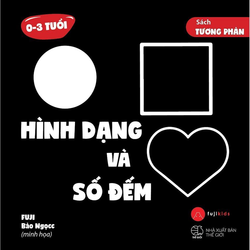 Sách Tương Phản - Bồi Cứng Dành Cho Các Bé Từ 0-3 Tuổi - Bản Quyền