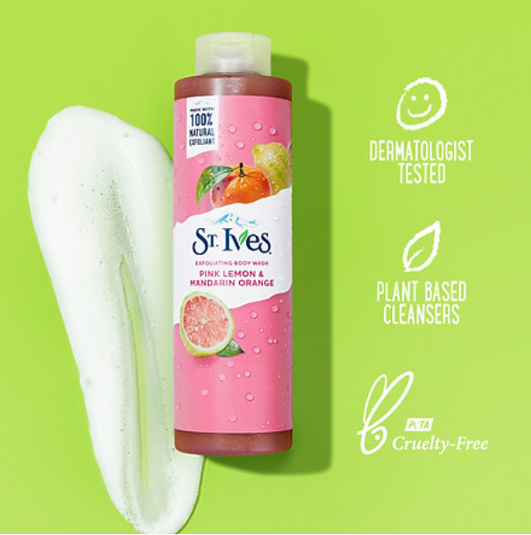 Sữa Tắm ST. IVES BODY WASH Tẩy Tế Bào Chết cam chanh 650ml