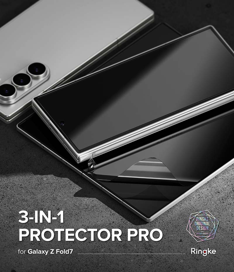 Bộ dán màn hình cho Samsung Galaxy Z Fold 7 RINGKE 3-in-1 Protector Pro - Hàng Chính Hãng