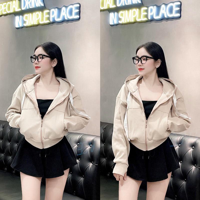 Áo khoác nỉ Xỏ Ngón Dáng Lửng Khoá Kéo Cao 7 Màu Trơn Basic Cao Cấp Chuẩn Loại 1 Chất Dày đẹp thời trang-A2061 - Nâu Đất xỏ ngón