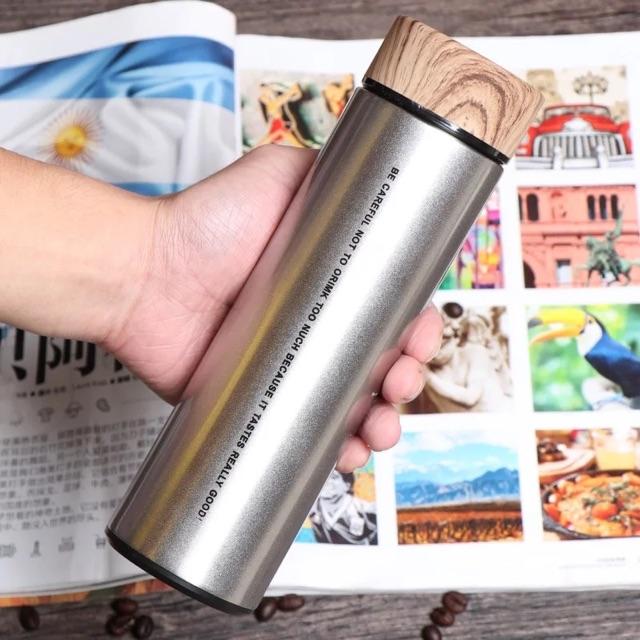 BÌNH GIỮ NHIỆT NẮP GỖ