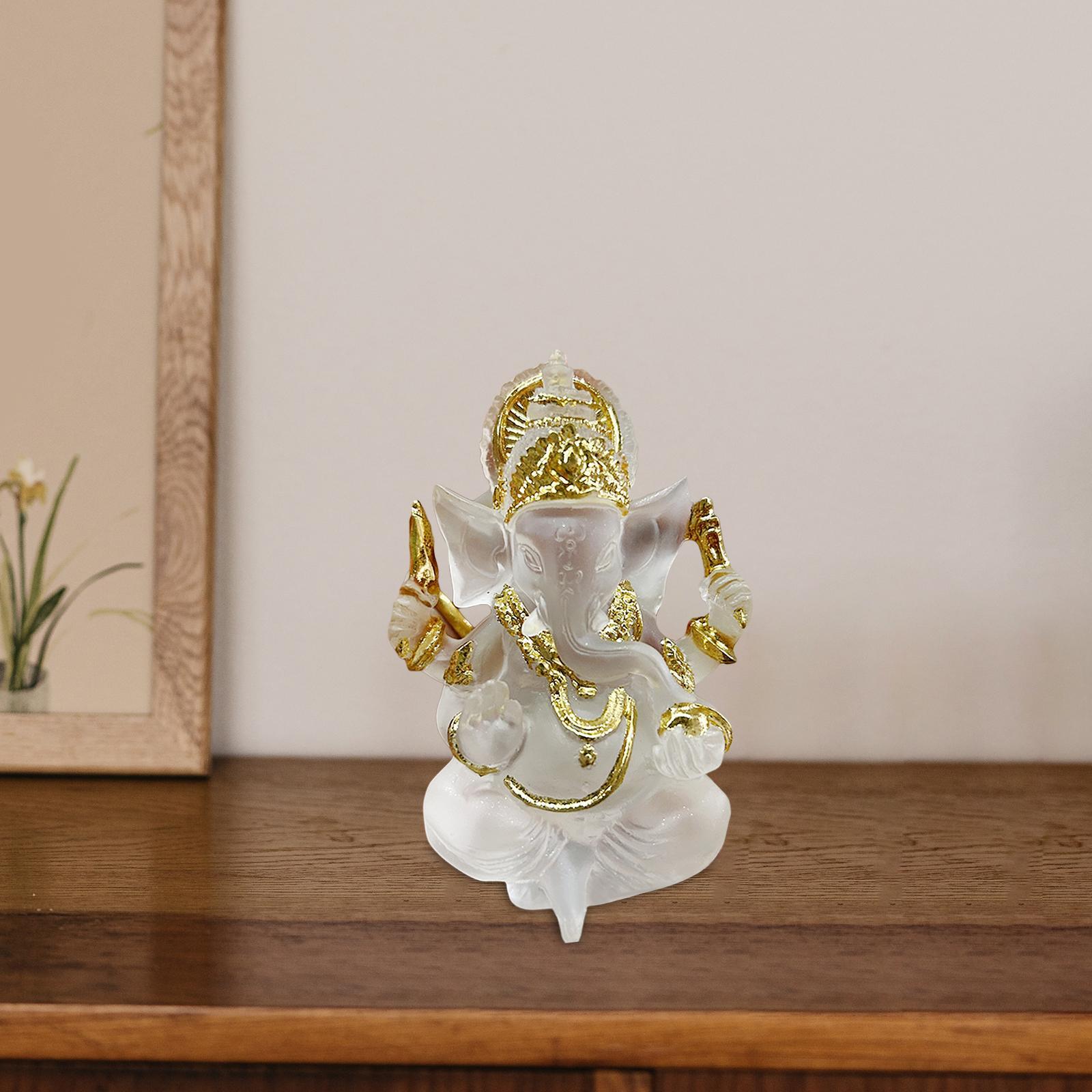 Sitting Buddha Statue Sculpture Decorative Handmade Craft for Indoor