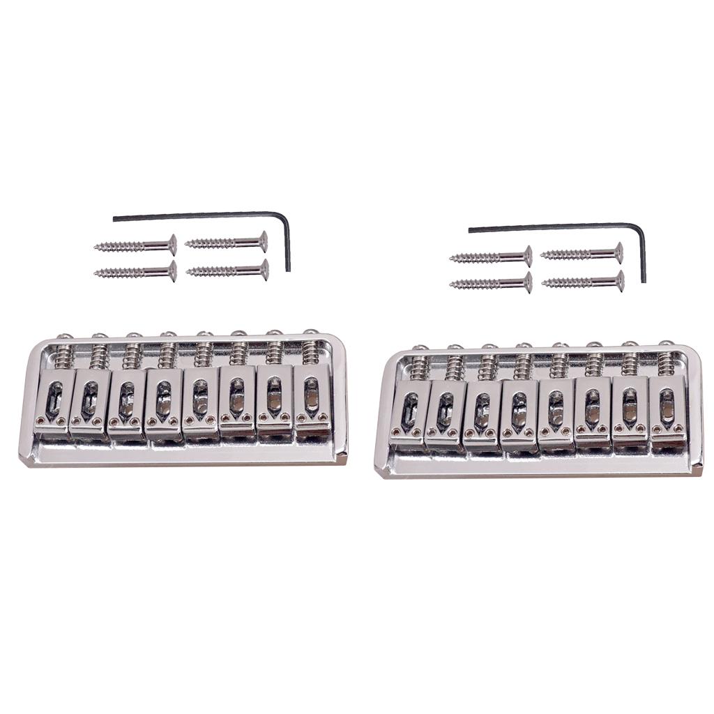 Baoblade 2 chiếc Đàn Guitar Hội Cầu Loại Cố Định 8 Yên Ngựa cho Đàn Guitar Điện Phần