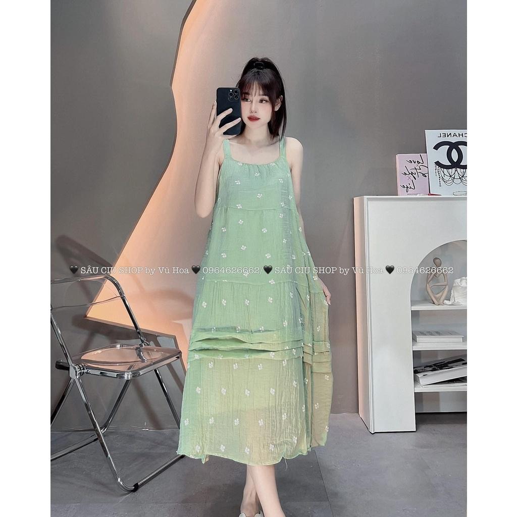 VÁY ĐI CHƠI, VÁY SUÔNG TƠ 2S DÁNG DÀI 2 LỚP CỰC HOT HIT