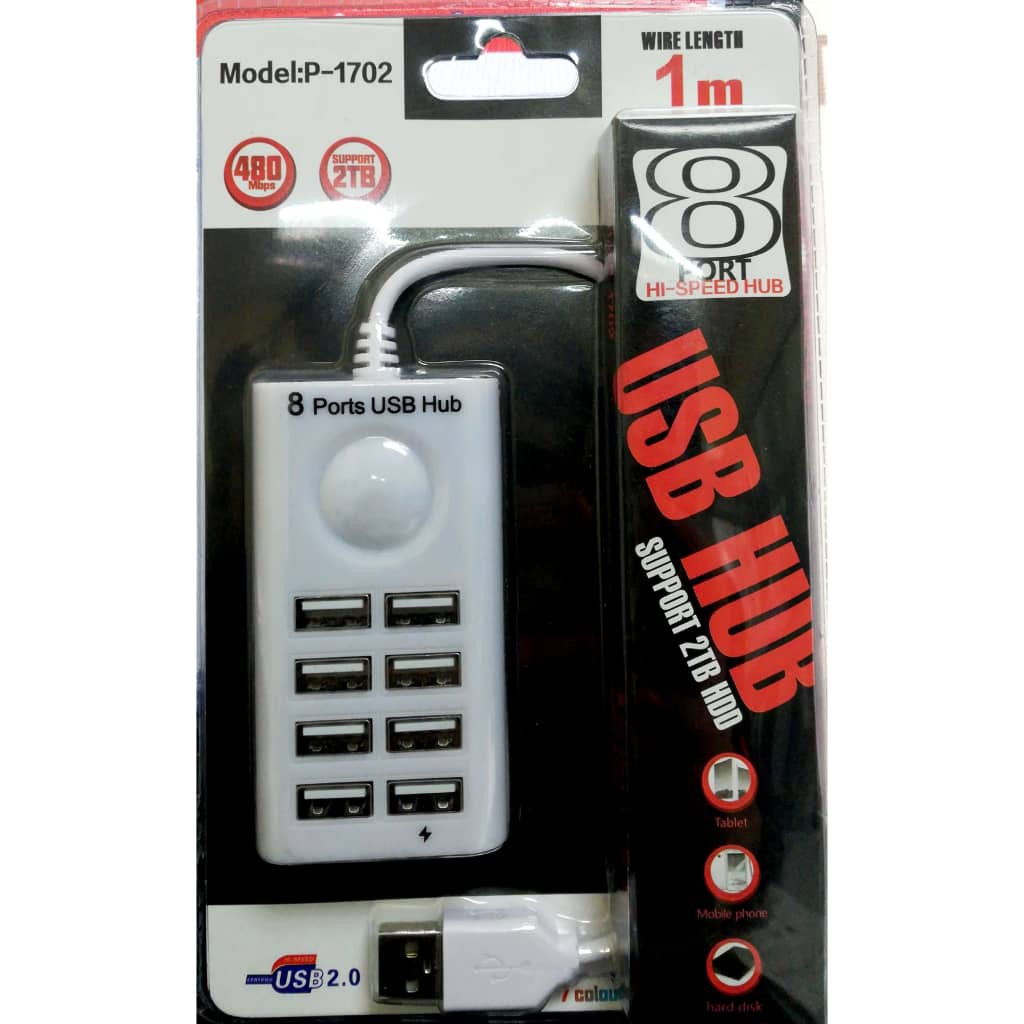 Hub usb 8 cổng 1702 - JL