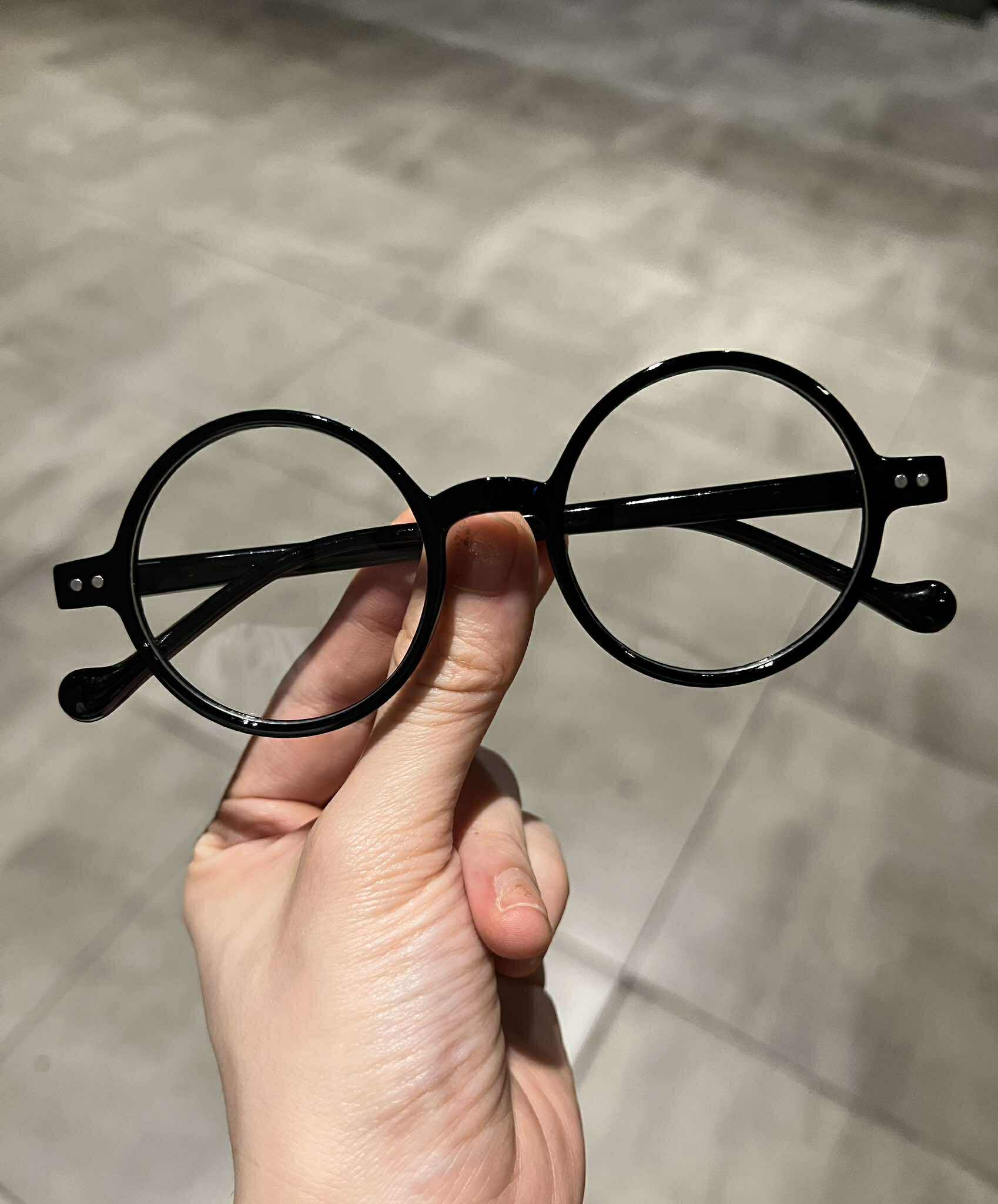 Kính Mắt trẻ em tròn xoe ngố phong cách Cosplay Arale