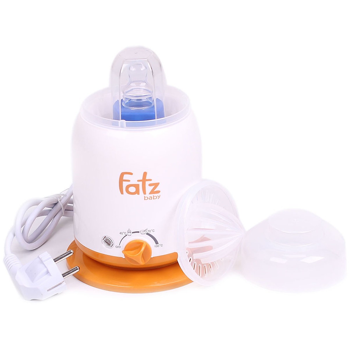 Máy hâm sữa 4 chức năng Fatzbaby FB3002SL - Tặng kèm áo hút sữa rãnh tay và 05 túi trữ sữa