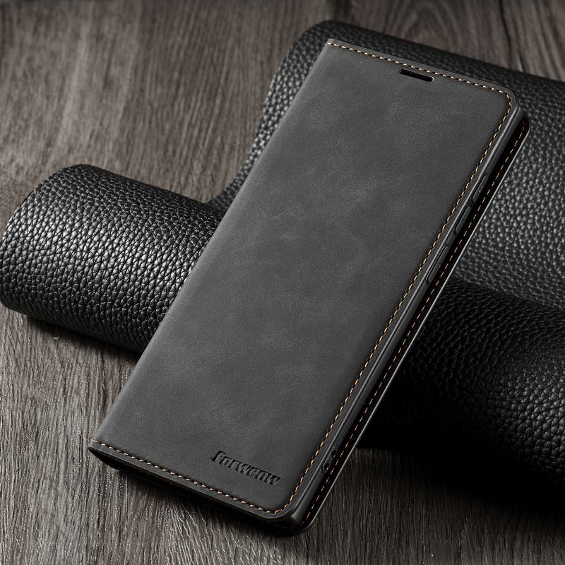 Bao Da Bò Non Dành Cho SamSung Galaxy S20 Plus Chính Hãng Forwenw Có Ngăn Đựng Tiền và Thẻ - Hàng Nhập Khẩu