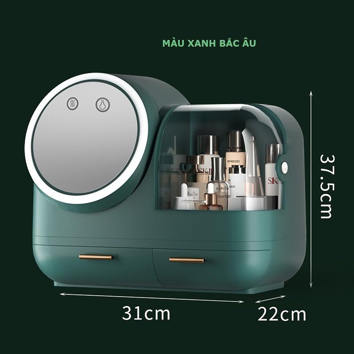 Kệ tủ trang điểm hàng nhập khẩu kèm gương , đèn led