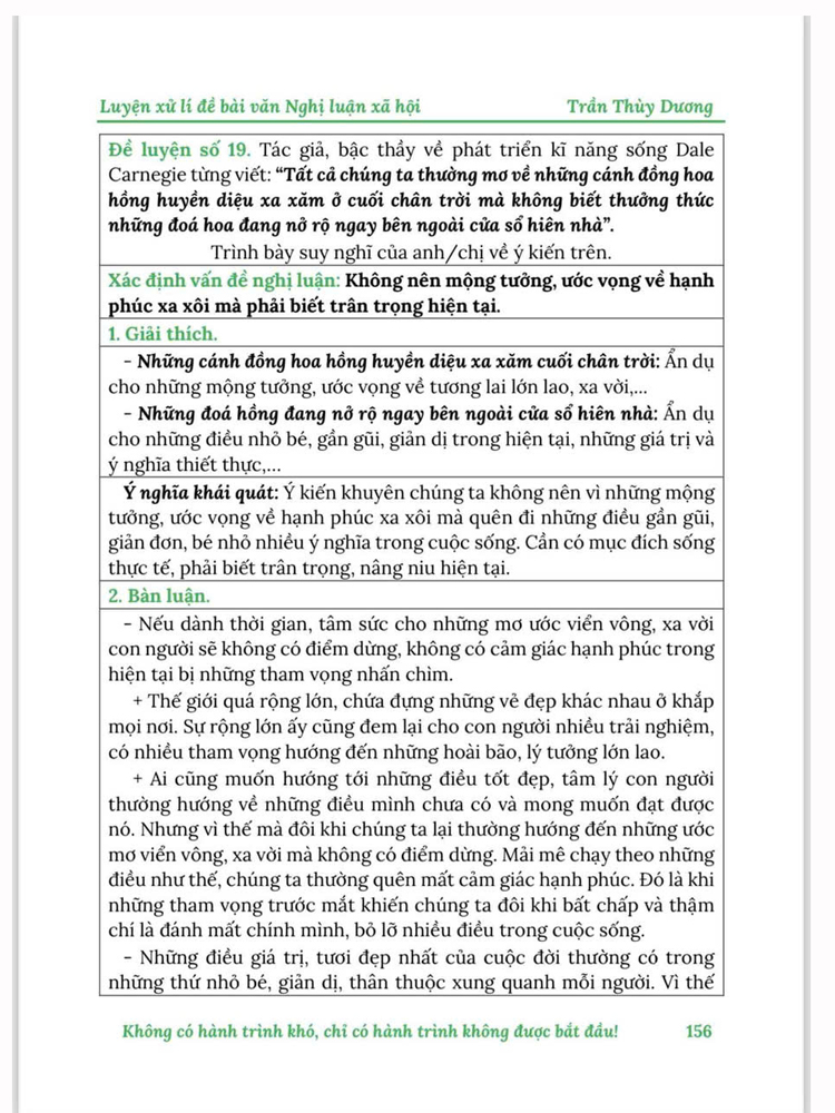 Sách - Luyện xử lý đề Bài văn nghị luận xã hội - Tập 1 (Cô Trần Thùy Dương)