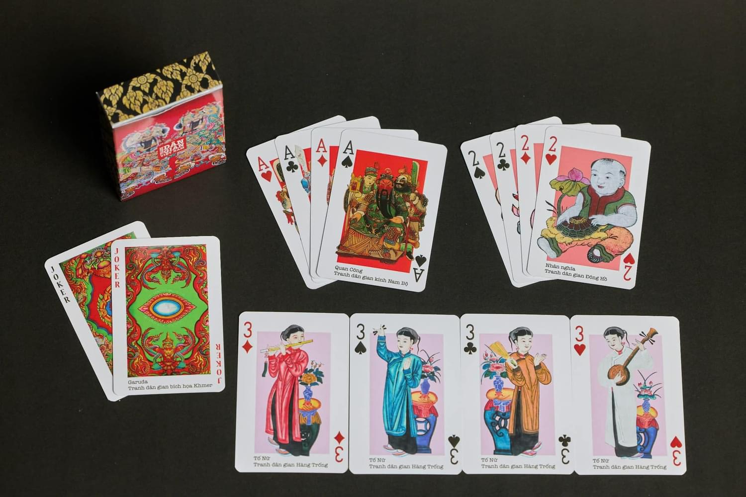 Bộ bài tú lơ khơ Tranh dân gian Việt Nam