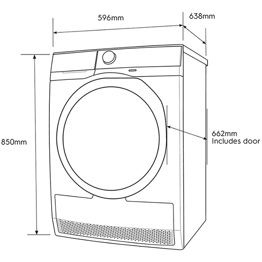 Máy sấy Electrolux 8kg EDH803Q7WB - Chỉ giao Hà Nội