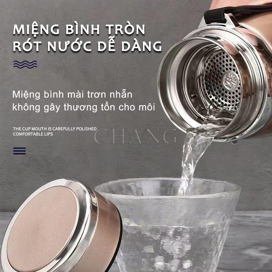 Bình Giữ Nhiệt Nóng Lạnh Lõi Thép Inox 304 Bình Chân Không Cách Nhiệt Kèm Bộ Lọc Thể Thao Bằng Thép Không Gỉ