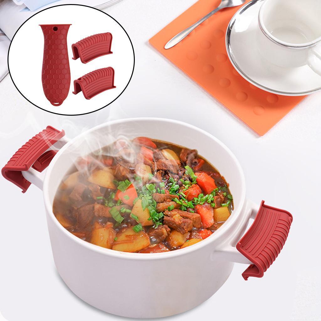 Silicone Pot Holder Sleeve Pot Frying Pan Handle Kitchen