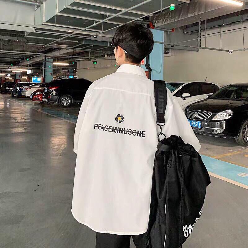 Sơ mi thêu túi hoa cúc