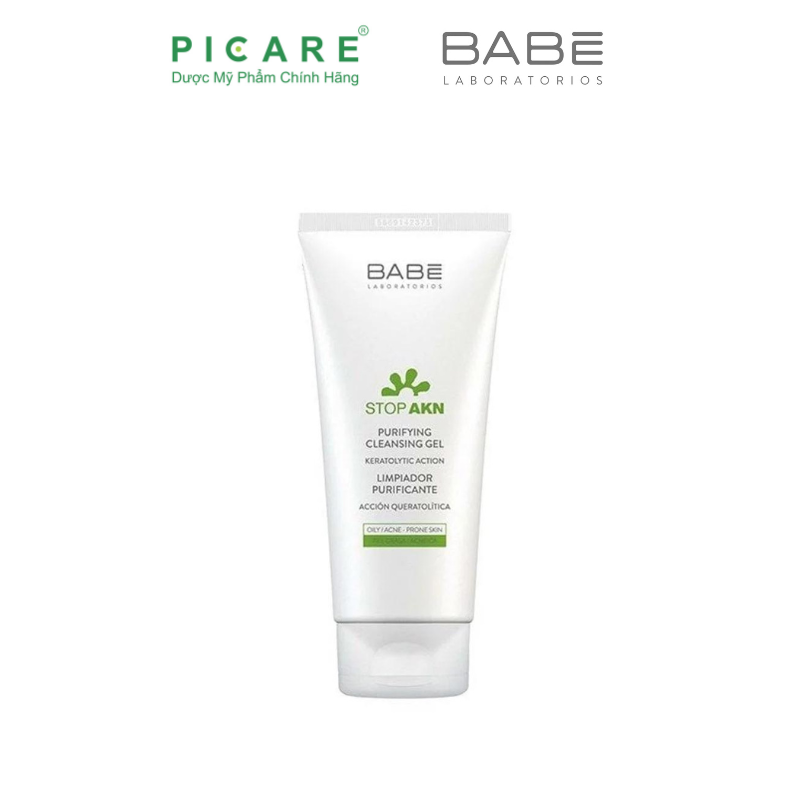 Sữa Rửa Mặt Babé Stop Akn Purifying Cleansing Gel Cho Da Dầu Mụn 200ml