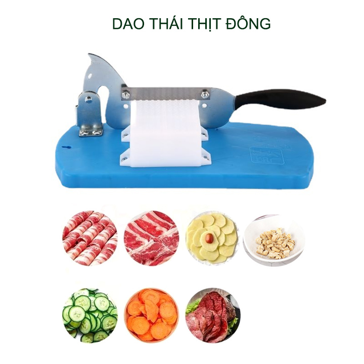 Dao thái thịt đông lạnh NG02, thái đồ đa năng thành lát mỏng, đế nhựa ABS