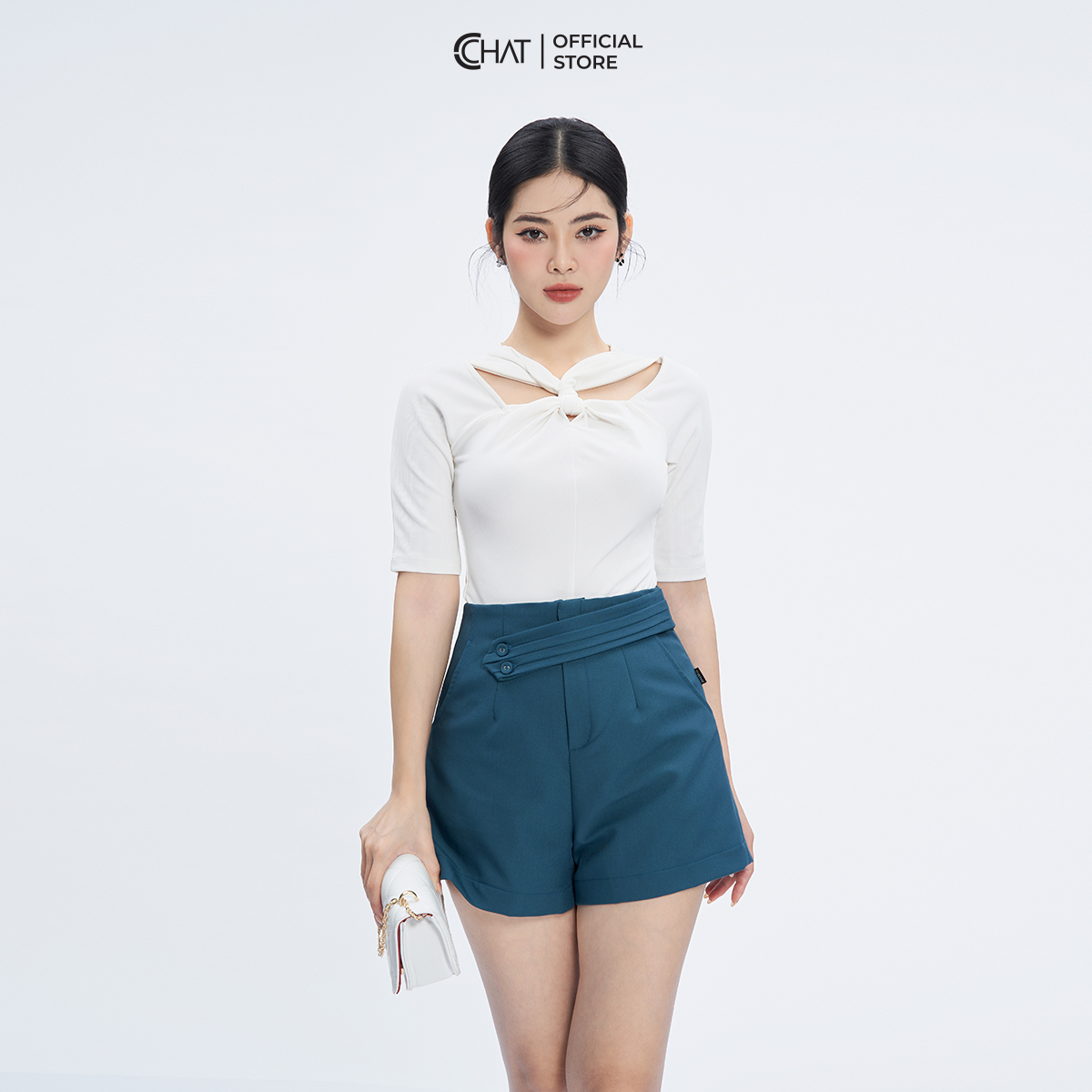 Áo Thun  Cutout Kiểu Chất Liệu Thun Cao Cấp Co Giãn Mềm Mịn 53TNC2003OT