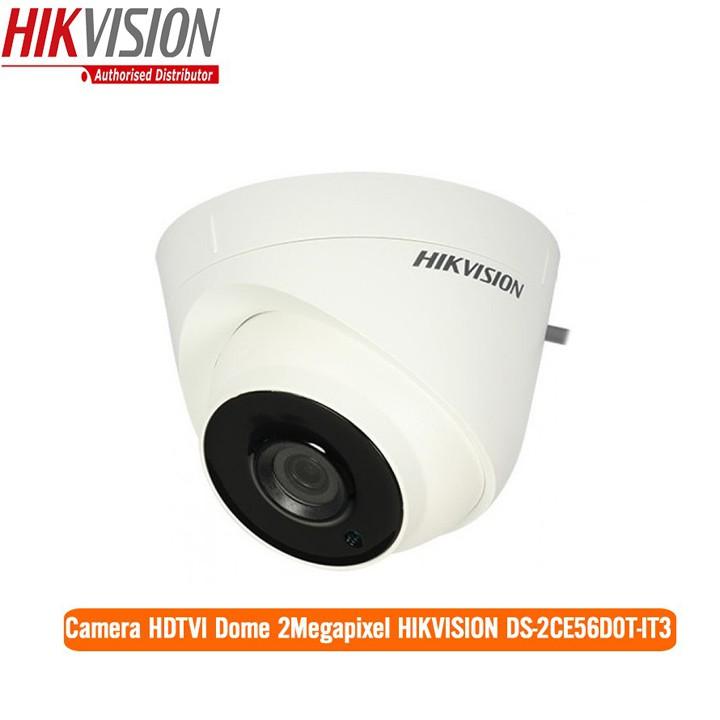 Camera HDTVI Dome 2MP Hikvision DS-2CE56D0T-IT3 - Hàng Chính Hãng