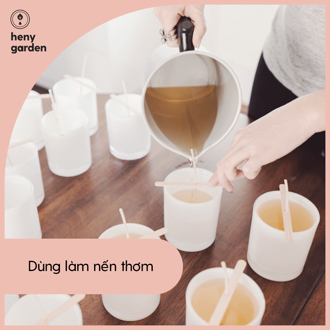 Sáp Paraffin Làm Nến PA-62 Heny Garden – Nguyên Liệu Làm Nến Thơm Handmade, Tặng Mẫu Thử Tinh Dầu Với Mỗi Đơn Hàng