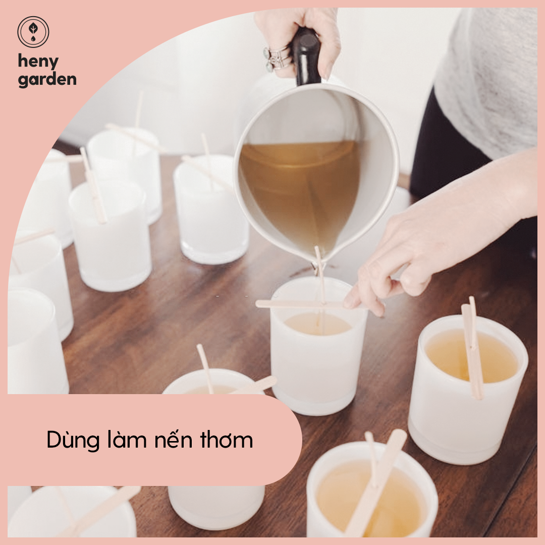 Sáp Paraffin Làm Nến PA-62 (Refined Paraffin Wax PA-62) Heny Garden – Nguyên Liệu Làm Nến Thơm Handmade, Tặng Mẫu Thử Tinh Dầu Với Mỗi Đơn Hàng