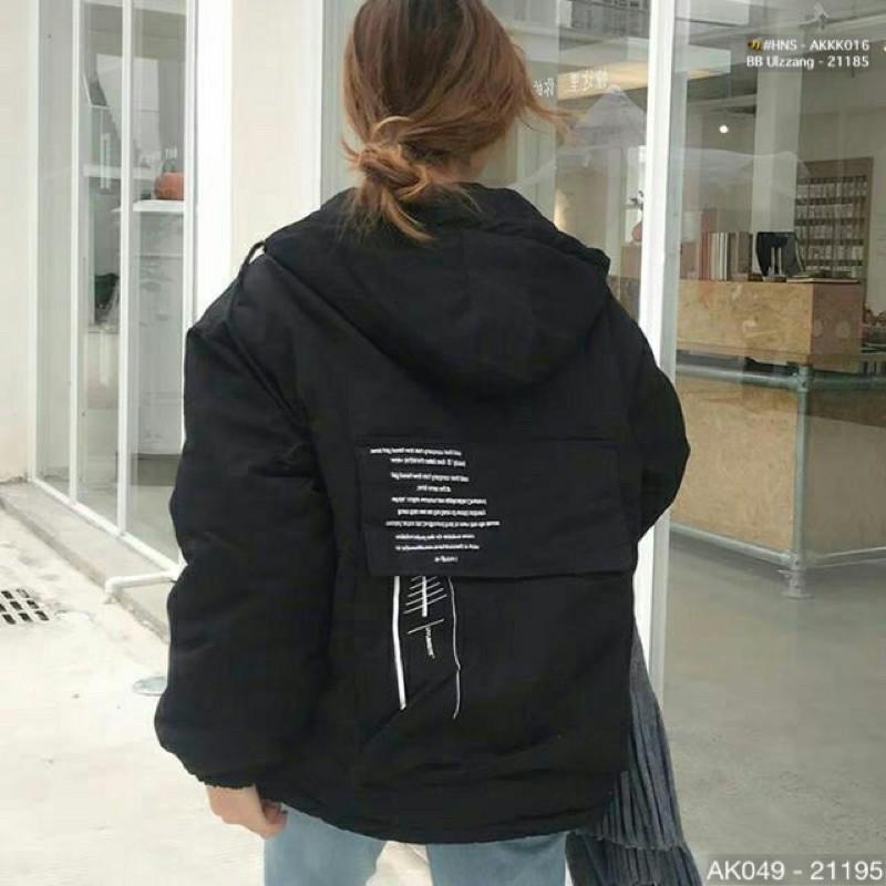 ́ ̛̛̉ 049 Áo Khoác KaKi Túi Hộp In Chữ (2Lớp) Chất Siêu Đẹp