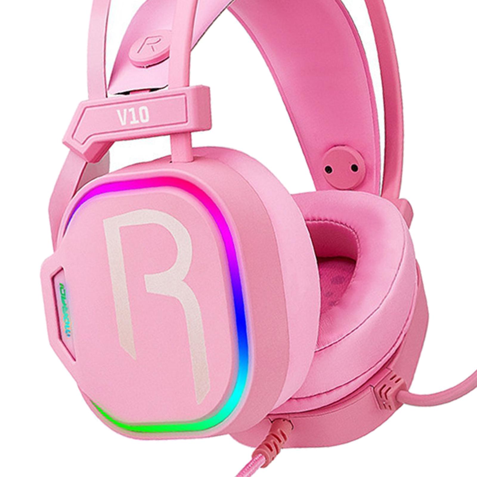 7.1 Stereo Over Ear Gaming Headset Headphone with LED Light for Gamer for PC Laptop