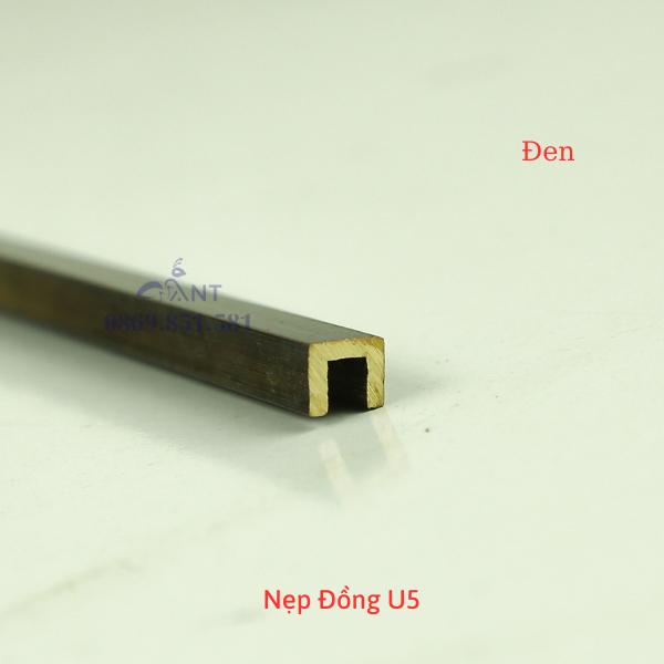 Nẹp Đồng U10 đủ màu, nẹp đồng chữ u, Nẹp đồng chống trơn, giá 1m