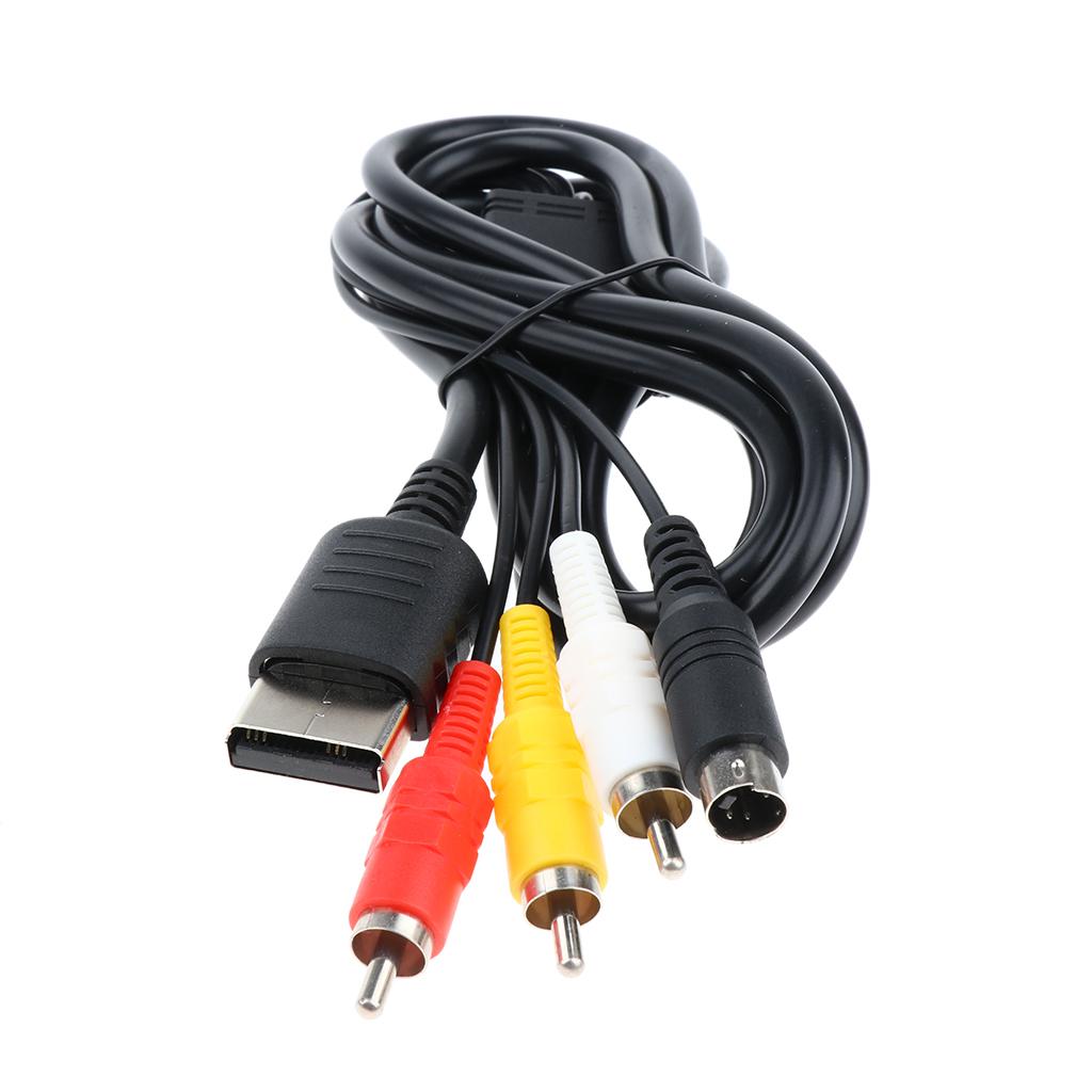 AV S Video Audio Composite Component Cable Cord For Sega Saturn Console S-Video AVS
